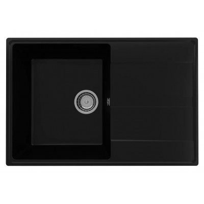 Кухонная мойка 75х50см уголь ULGRAN Quartz 750-07