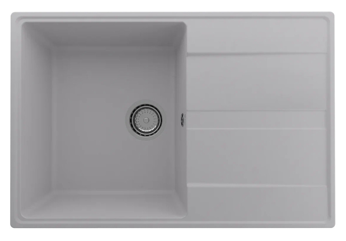 Кухонная мойка 75х50см платина ULGRAN Quartz 750-04