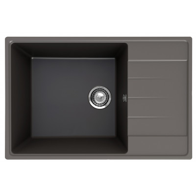 Кухонная мойка 76х50см асфальт ULGRAN Quartz 760-09