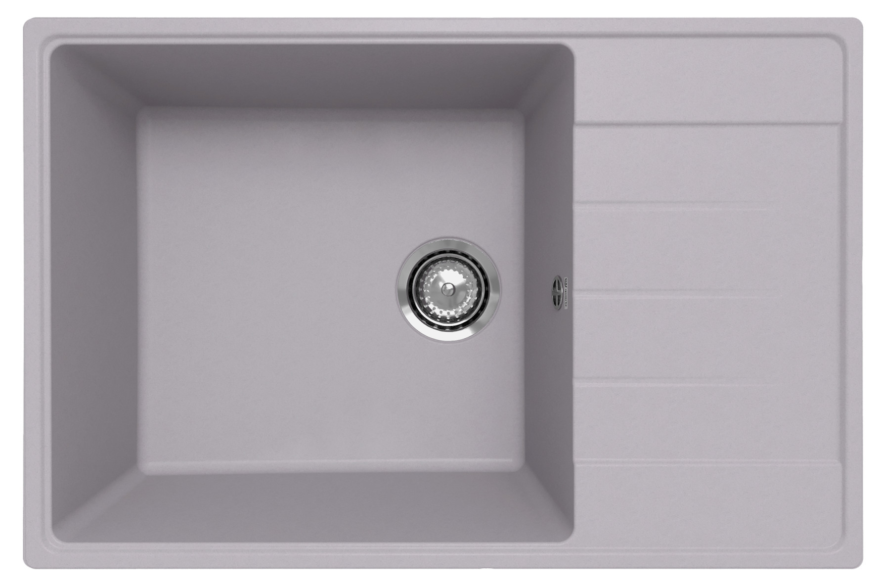 Кухонная мойка 76х50см платина ULGRAN Quartz 760-04