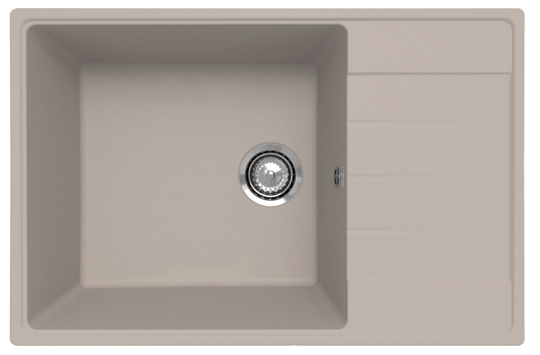 Кухонная мойка 76х50см лен ULGRAN Quartz 760-02