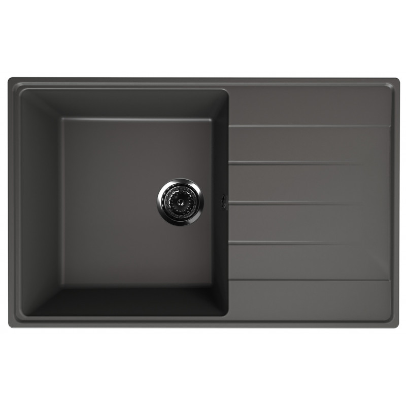 Кухонная мойка 78х50см асфальт ULGRAN Quartz 780-09
