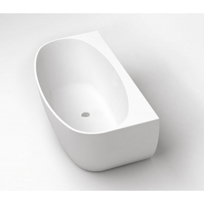 Ванна 150x78х58см пристенная акриловая Belbagno BB83-1500-W0, без переливного отверстия, с донным клапаном хром