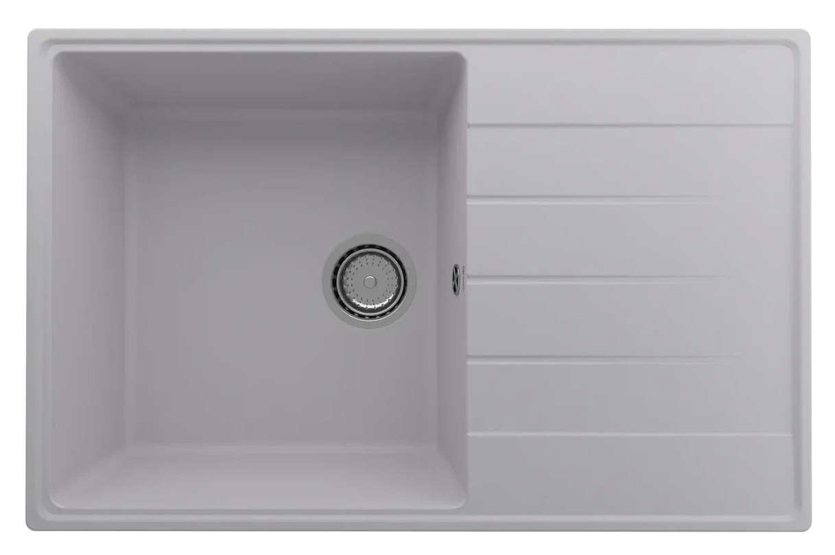 Кухонная мойка 78х50см платина ULGRAN Quartz 780-04
