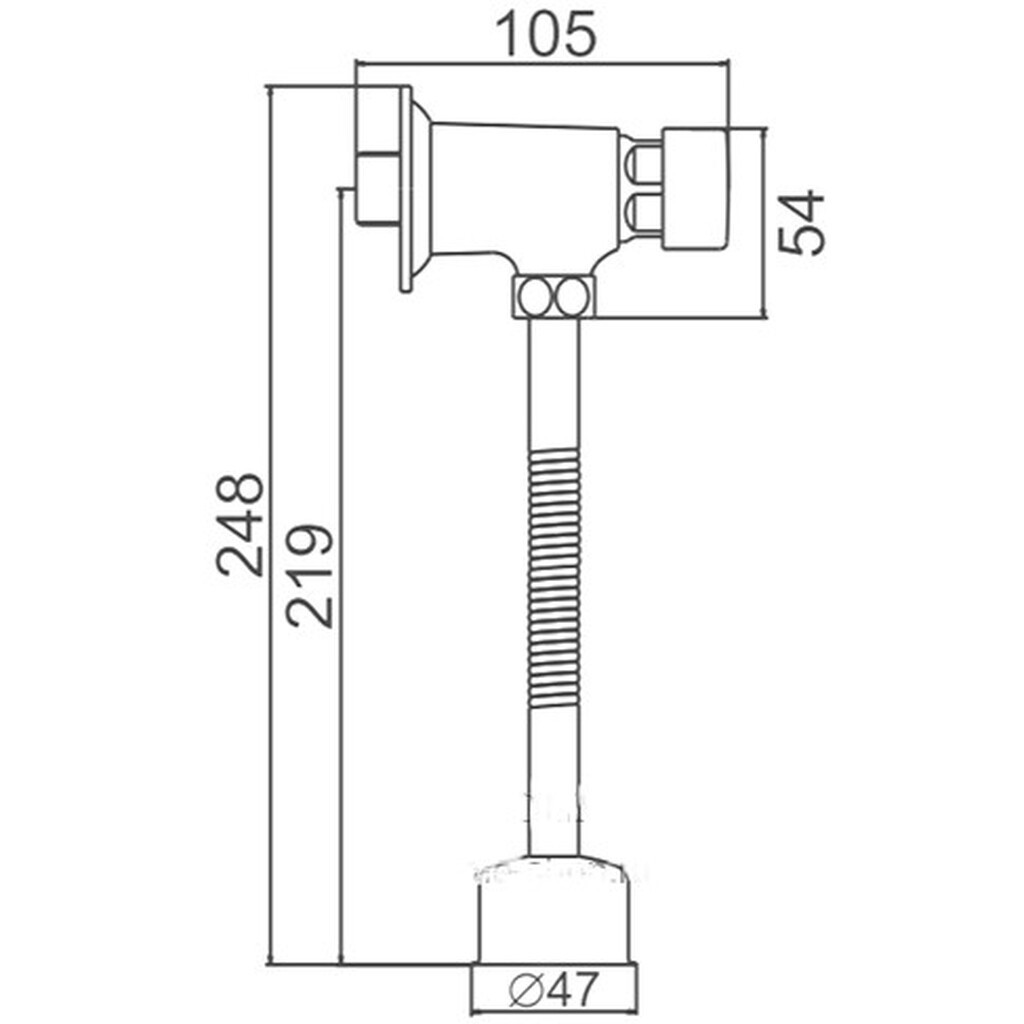 Кран для писсуара нажимной LEDEME LH506