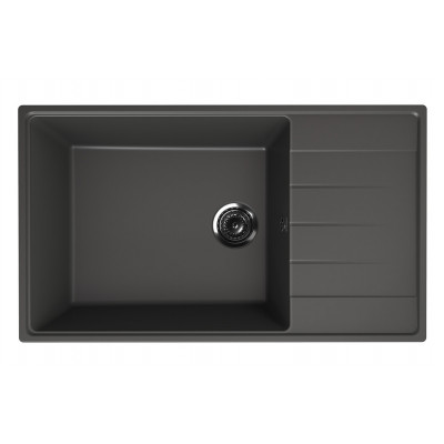 Кухонная мойка 86х50см асфальт ULGRAN Quartz 860-09