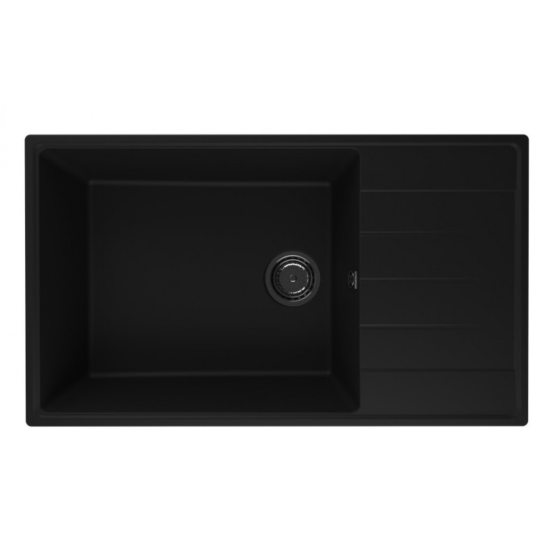 Кухонная мойка 86х50см уголь ULGRAN Quartz 860-07