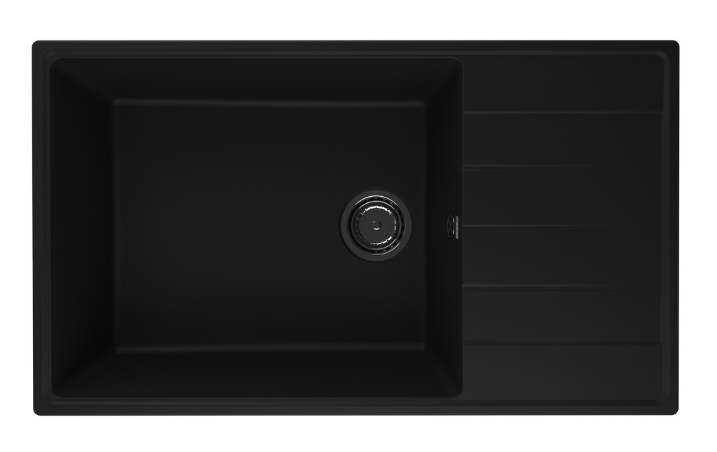 Кухонная мойка 86х50см уголь ULGRAN Quartz 860-07