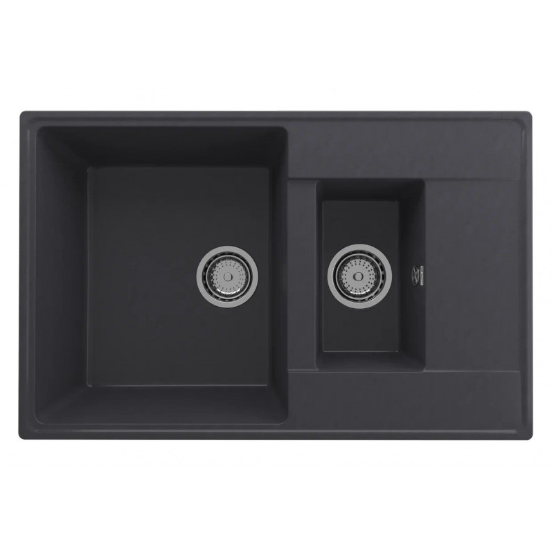 Кухонная мойка двухсекционная 78х50см космос ULGRAN Quartz Prima 780-08
