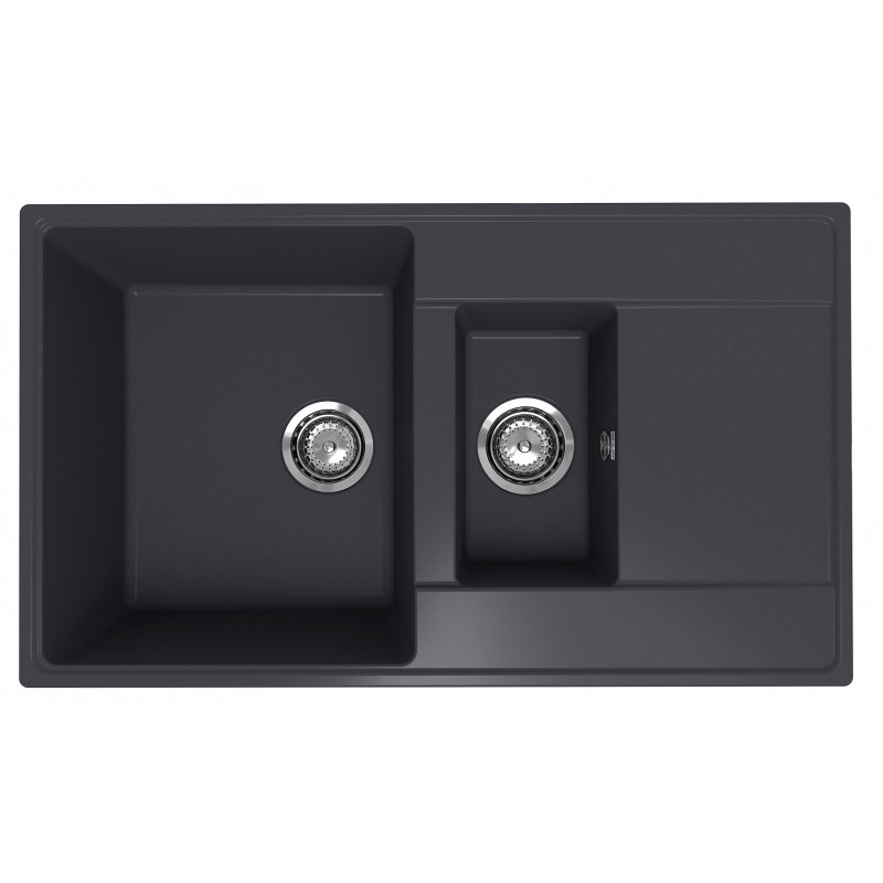 Кухонная мойка двухсекционная 86х50см космос ULGRAN Quartz Prima 860-08