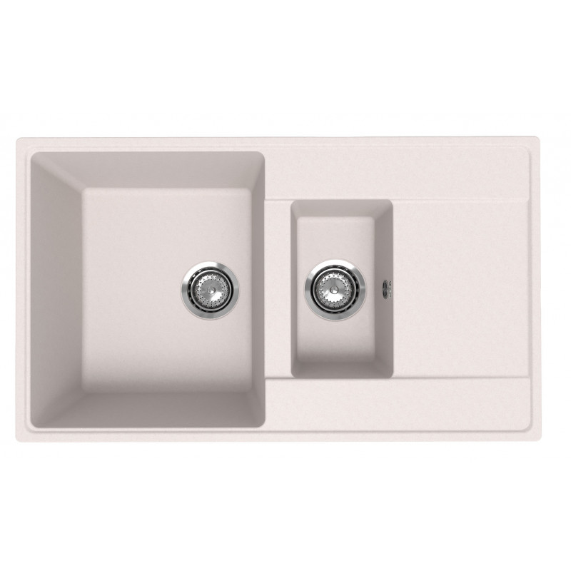 Кухонная мойка двухсекционная 86х50см жасмин ULGRAN Quartz Prima 860-01