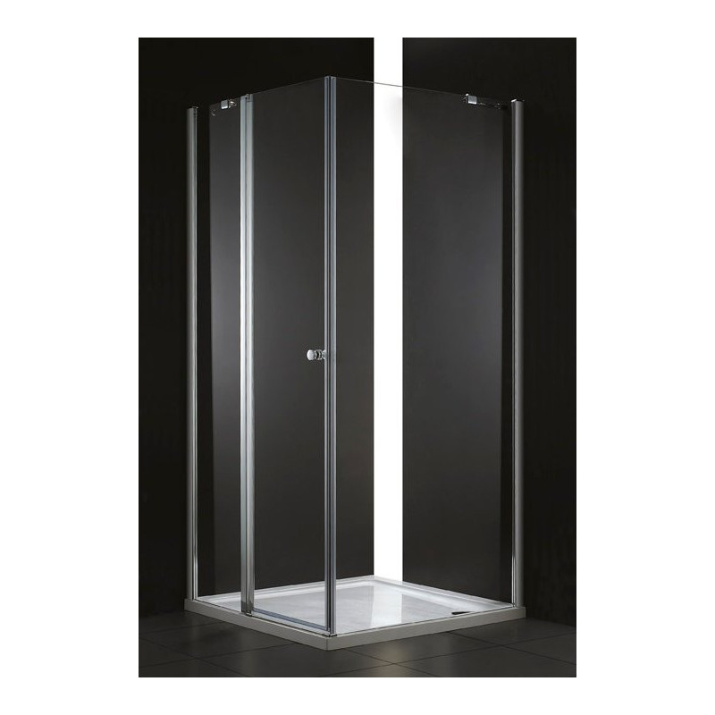 Душевой уголок 90х90x195см Cezares ELENA-W-A-12-90-P-Cr-L, левый, стекло Punto, профиль хром