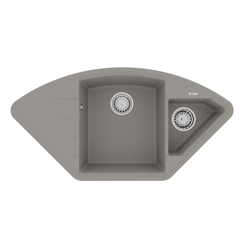 Кухонная мойка 98х50см серая Lemark Irkana 980
