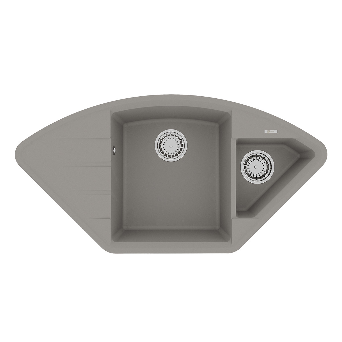 Кухонная мойка 98х50см серая Lemark Irkana 980