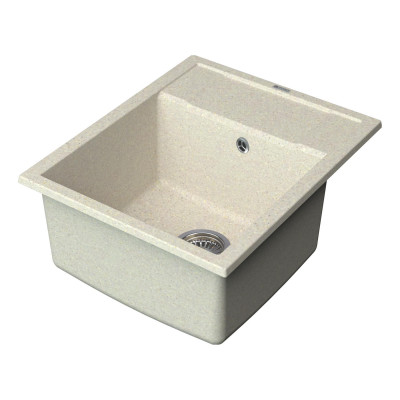 Кухонная мойка с крылом 60х50см бежевая Point Римо PN3010BG