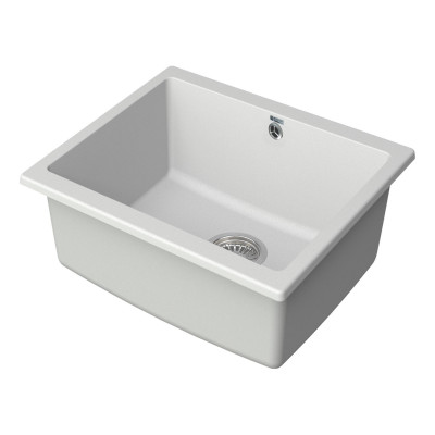 Кухонная мойка 55х46см белая Point Сидли PN3007W