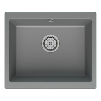 Кухонная мойка 55х46см серая Point Сидли PN3007AL