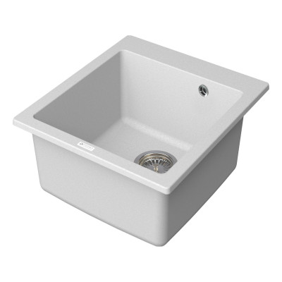 Кухонная мойка 51х46см белая Point Моко PN3006W
