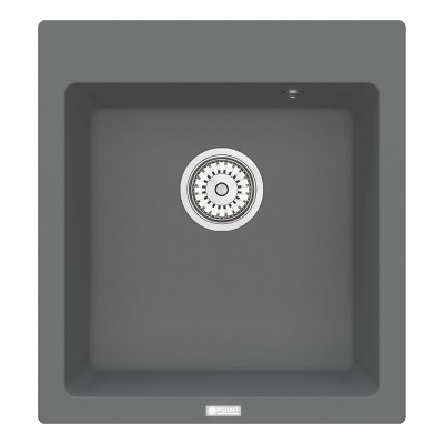 Кухонная мойка 51х46см серая Point Моко PN3006AL