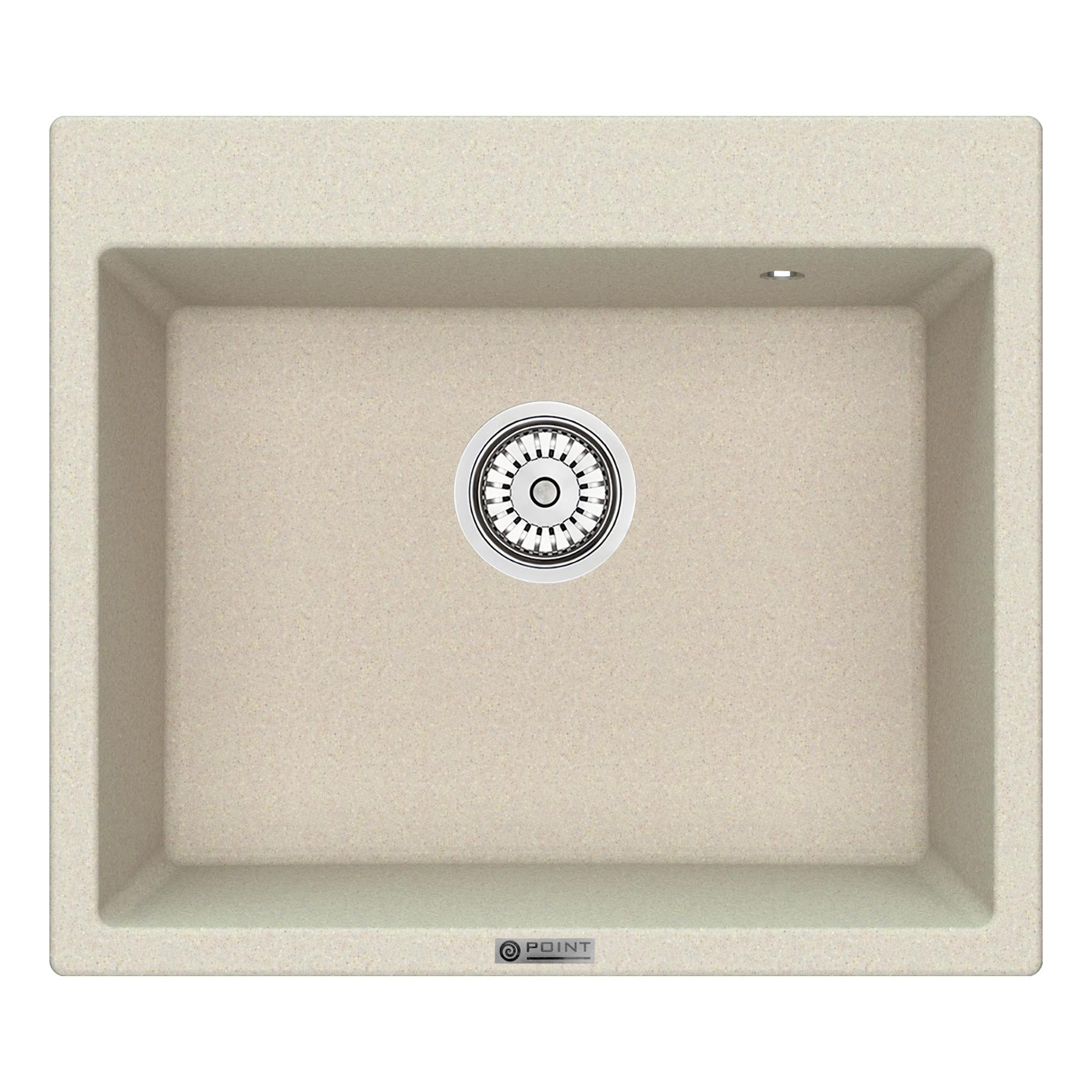 Кухонная мойка 60х52см бежевая Point Бинга PN3003BG