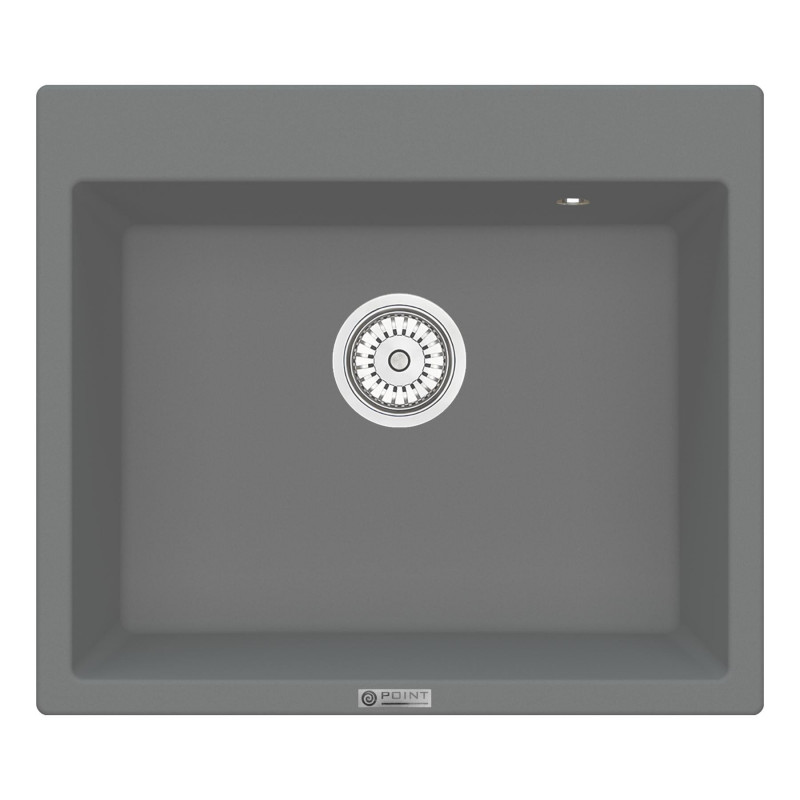Кухонная мойка 60х52см серая Point Бинга PN3003AL