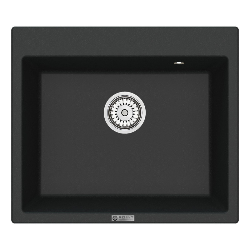 Кухонная мойка 60х52см черная Point Бинга PN3003B