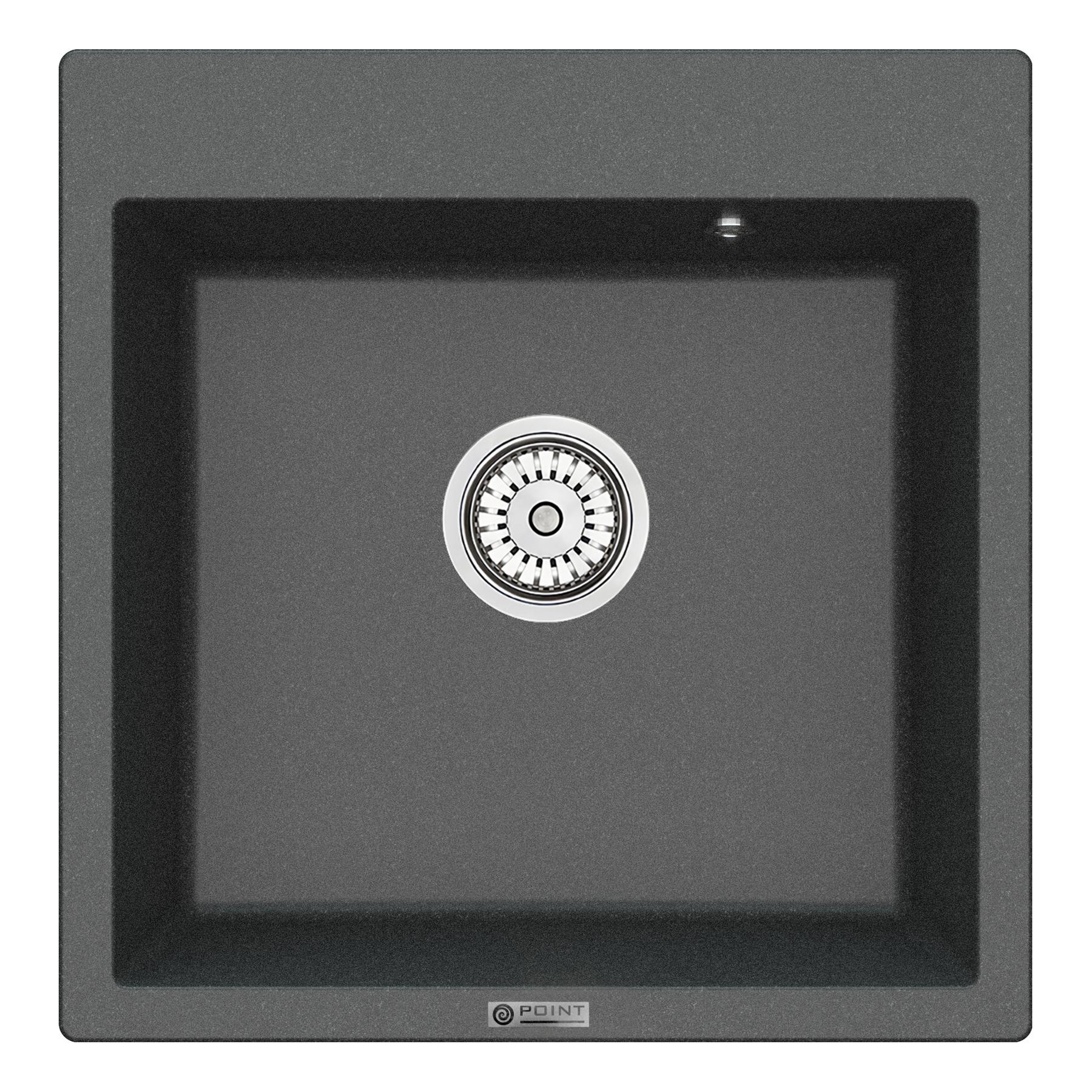 Кухонная мойка 51х52см графит Point Арбель PN3001GR