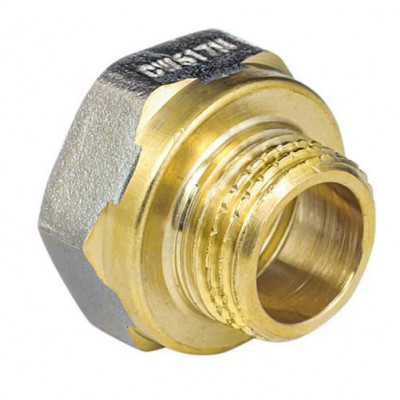 Переход латунь никель реборда Ду 32х25 (1 1/4"х1") ВР/НР Aquasfera 9021-06"
