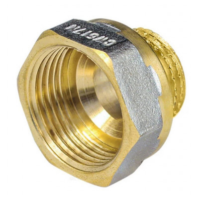Переход латунь никель реборда Ду 32х25 (1 1/4"х1") ВР/НР Aquasfera 9021-06"
