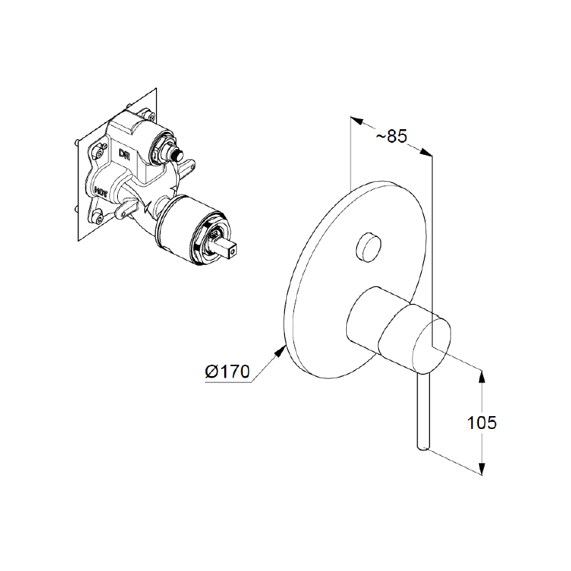 Душевой комплект Kludi Bozz Push&Switch 7 в 1, цвет-хром, 386710576