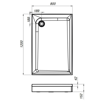Душевой поддон 120х80см Am.pm Gem W90T-404-12080W белый с сифоном, экраном и каркасом
