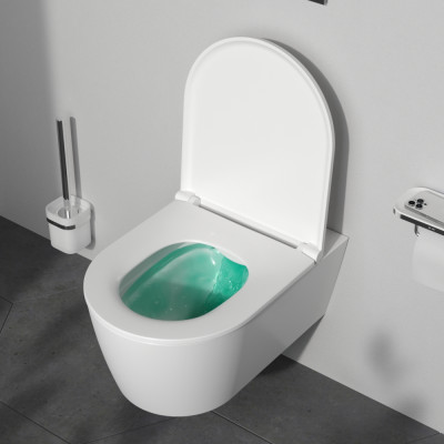Унитаз подвесной 540x375мм FlashClean с сиденьем микролифт AM.PM FUNC белый C8F1701SC