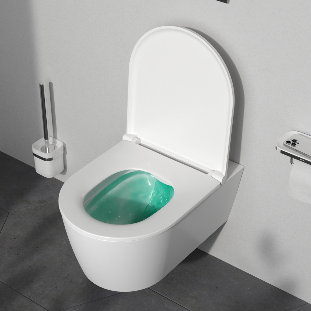 Унитаз подвесной 540x375мм FlashClean с сиденьем микролифт AM.PM FUNC белый C8F1701SC