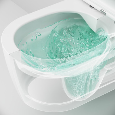 Унитаз подвесной 540x375мм FlashClean с сиденьем микролифт AM.PM FUNC белый C8F1701SC