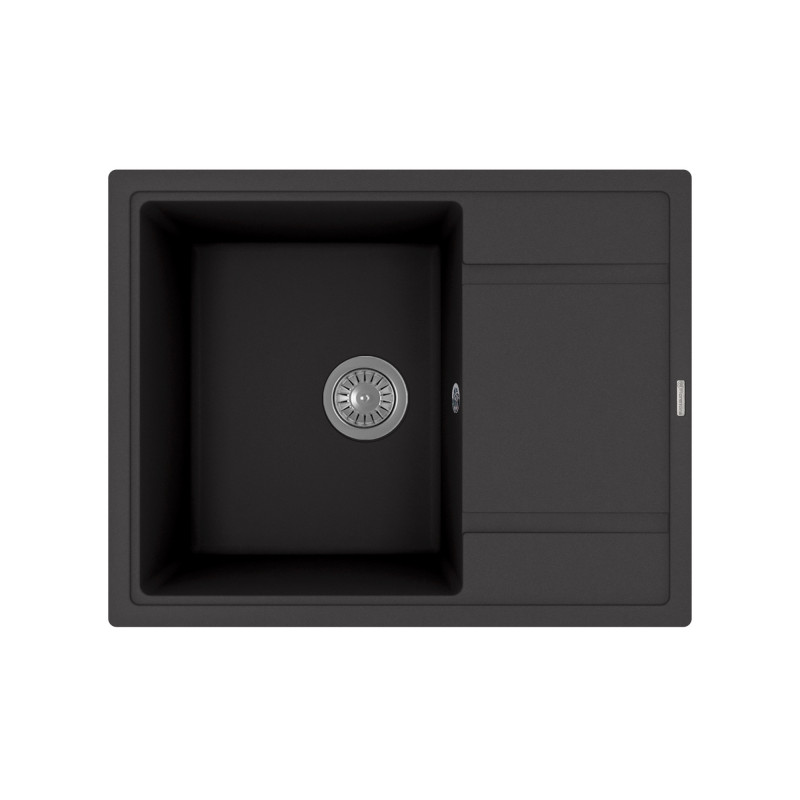 Кухонная мойка с крылом 65х51см антрацит Florentina ЛИПСИ 20.125.C0650.302