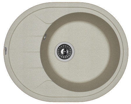Кухонная мойка с крылом 62x51см серая Florentina РОДОС 20.245.B0620.305
