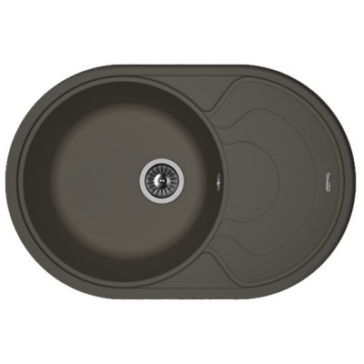 Кухонная мойка с крылом 76x51см антрацит Florentina РОДОС 20.140.D0760.302