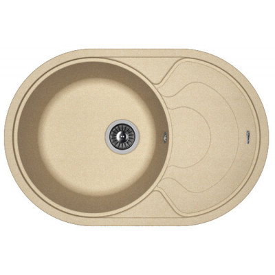Кухонная мойка с крылом 76x51см бежевая Florentina РОДОС 20.140.D0760.104