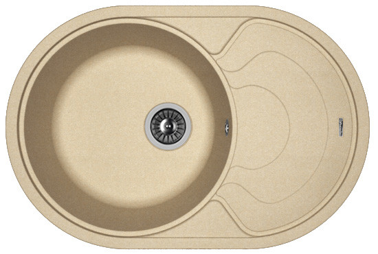 Кухонная мойка с крылом 76x51см бежевая Florentina РОДОС 20.140.D0760.104