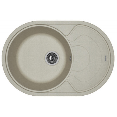 Кухонная мойка с крылом 76x51см серая Florentina РОДОС 20.140.D0760.305