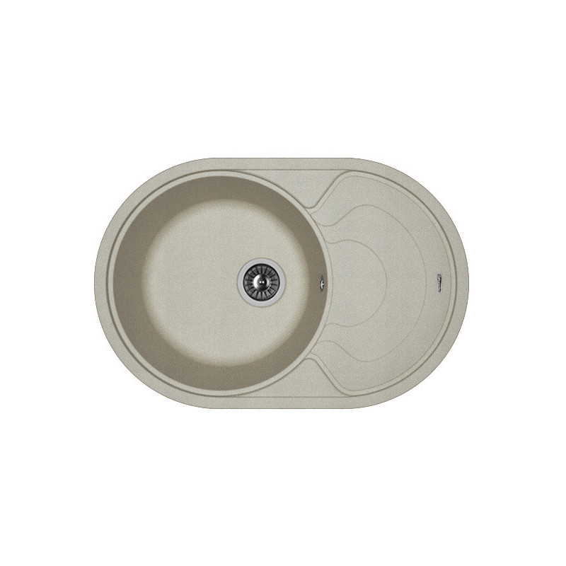 Кухонная мойка с крылом 76x51см серая Florentina РОДОС 20.140.D0760.305