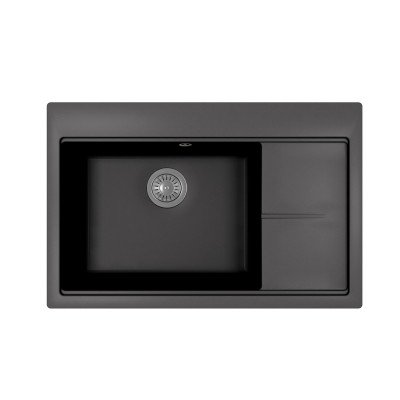 Кухонная мойка с крылом 78х51см антрацит Florentina РОССАНА 20.500.C0780.302