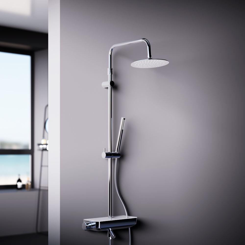 Душевая система с термостатом хром Damixa Scandinavian Pure 936760000