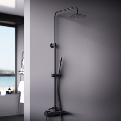 Душевая система черная Damixa Scandinavian Pure 936710300