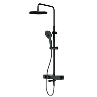 Душевая система с термостатом черная Am.pm Inspire 2.0 F0750A522