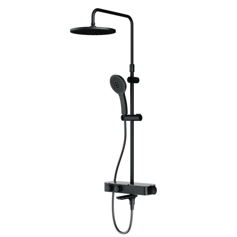 Душевая система с термостатом черная Am.pm Inspire 2.0 F0750A522
