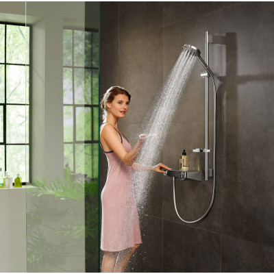 Душевой набор Hansgrohe Raindance Select S 120 3jet PowderRain со штангой 90 см