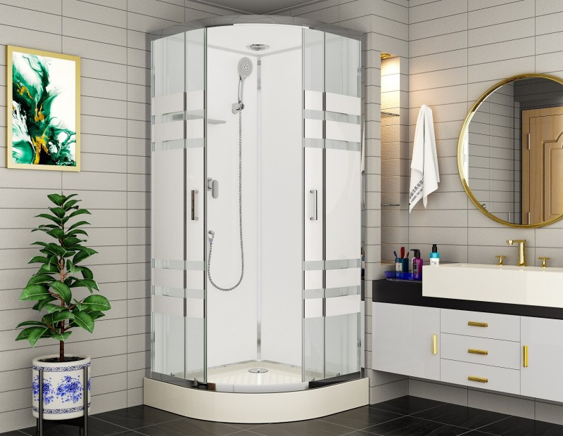Душевая кабина хром 100x100см без гидромассажа Esbano ESKE100CR