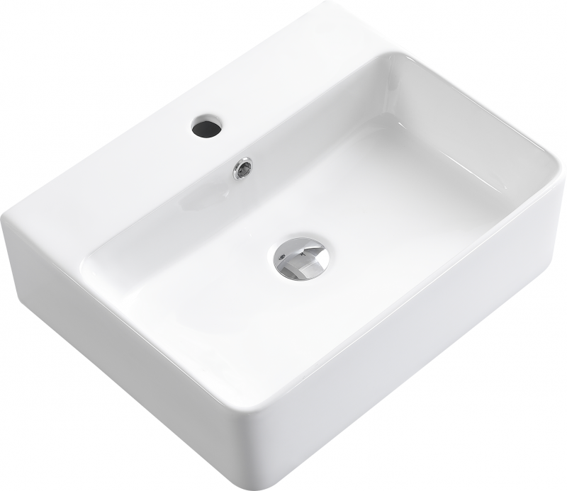 Раковина накладная белая 52x42см Esbano ESRNCIRC52W