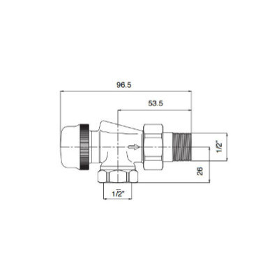 Клапан радиаторный осевой 1/2" Valtec